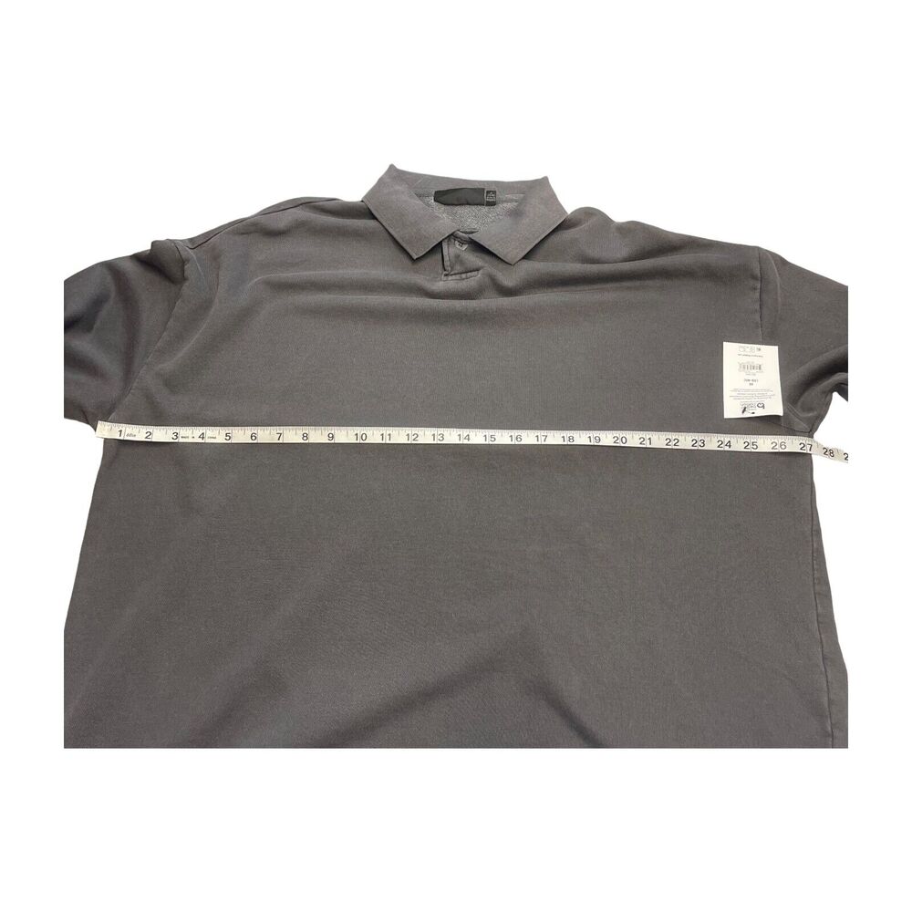 No Boundaries Polo Shirt Men's M (38-40) Charcoal Sky Oversized Fit Short Sleeve - Picture 4 of 9